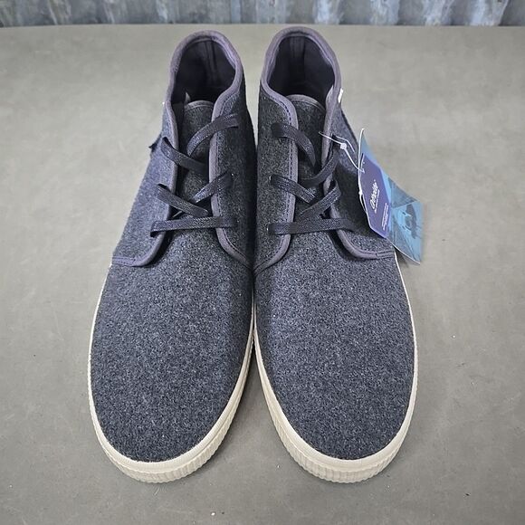 TOMS Carlo Mid Terrain Grey Felt Lace Up Sneakers Casual Chukka Shoes Mens Sz 12 main image 7